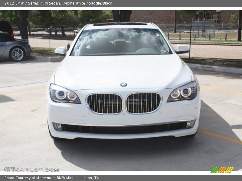 Alpine White / Saddle/Black 2012 BMW 7 Series 750i Sedan