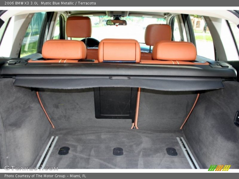 Mystic Blue Metallic / Terracotta 2006 BMW X3 3.0i