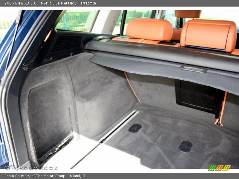 Mystic Blue Metallic / Terracotta 2006 BMW X3 3.0i