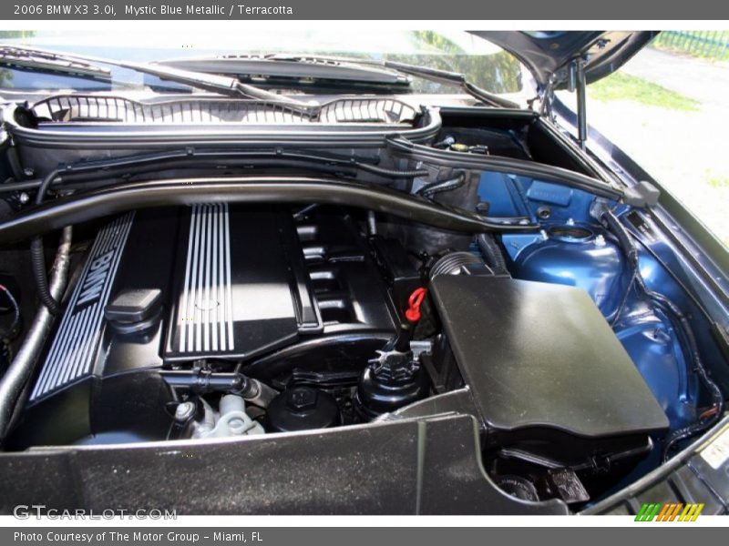 Mystic Blue Metallic / Terracotta 2006 BMW X3 3.0i