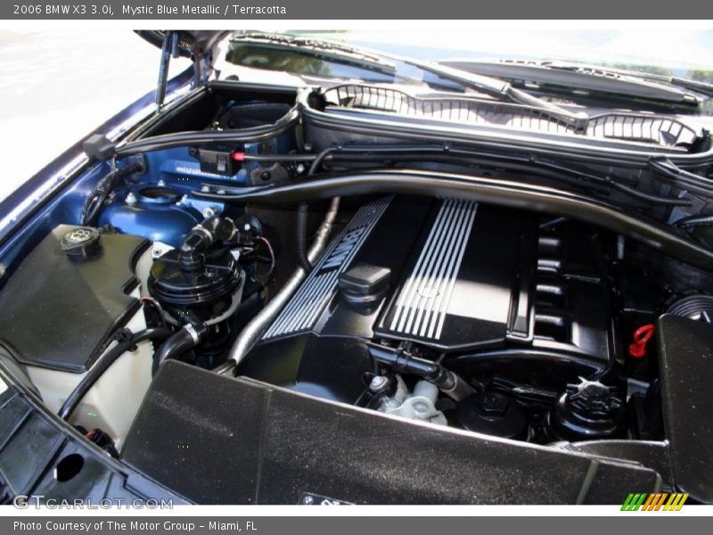 Mystic Blue Metallic / Terracotta 2006 BMW X3 3.0i