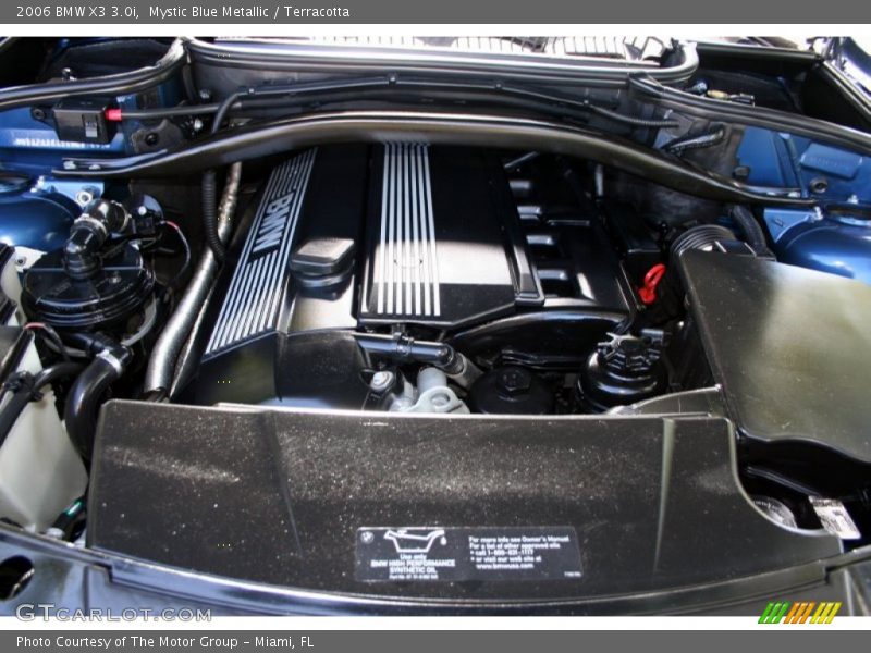 Mystic Blue Metallic / Terracotta 2006 BMW X3 3.0i