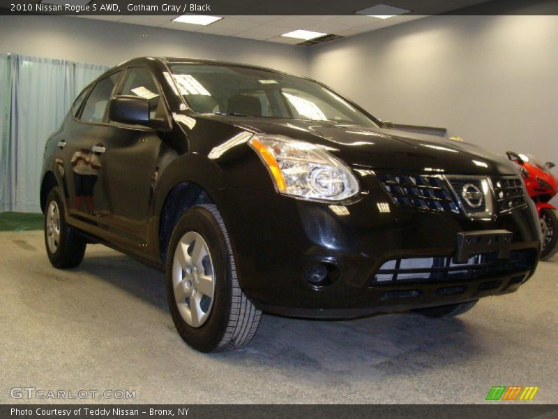 Gotham Gray / Black 2010 Nissan Rogue S AWD