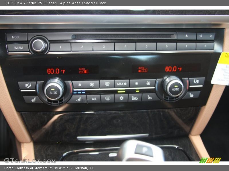Controls of 2012 7 Series 750i Sedan