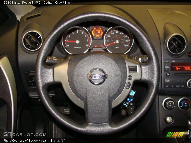 Gotham Gray / Black 2010 Nissan Rogue S AWD