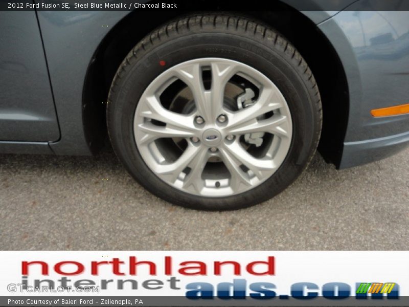 Steel Blue Metallic / Charcoal Black 2012 Ford Fusion SE