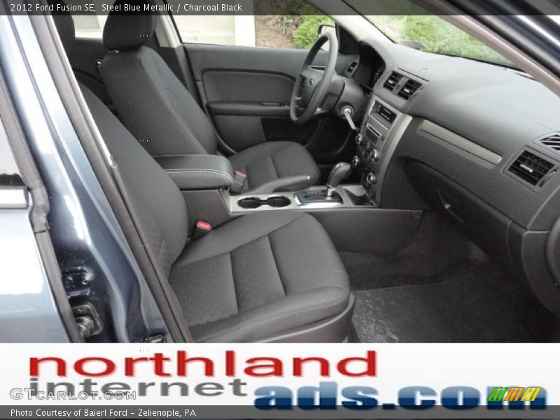 Steel Blue Metallic / Charcoal Black 2012 Ford Fusion SE