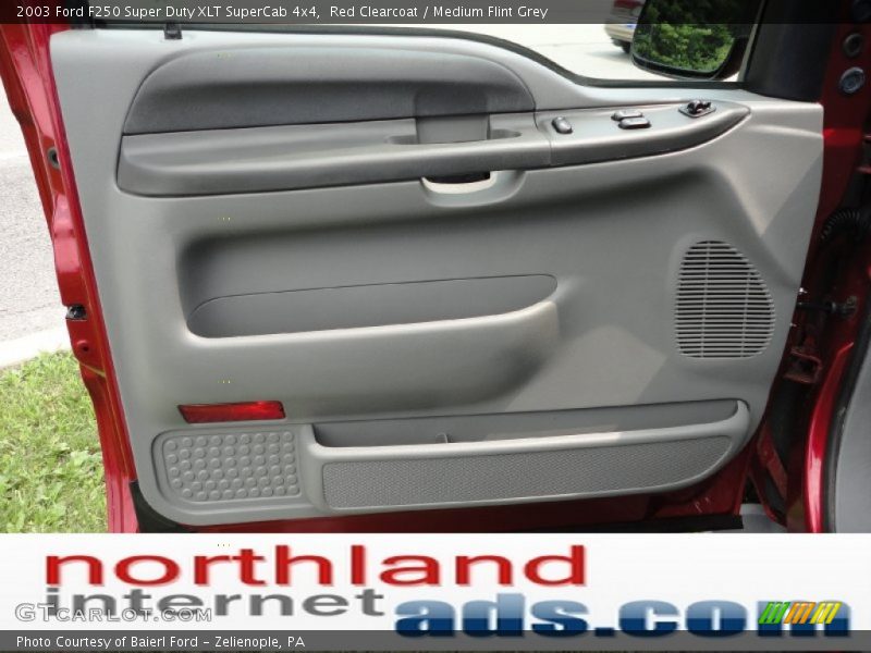 Red Clearcoat / Medium Flint Grey 2003 Ford F250 Super Duty XLT SuperCab 4x4