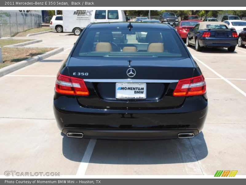Black / Black 2011 Mercedes-Benz E 350 Sedan