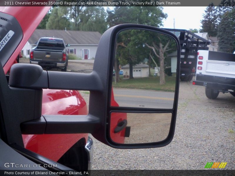 Victory Red / Dark Titanium 2011 Chevrolet Silverado 3500HD Regular Cab 4x4 Chassis Dump Truck