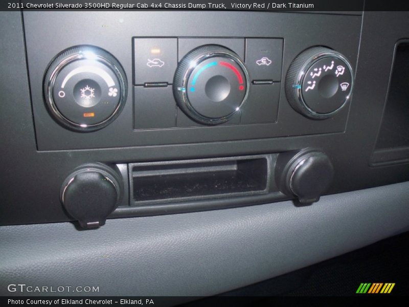 Controls of 2011 Silverado 3500HD Regular Cab 4x4 Chassis Dump Truck