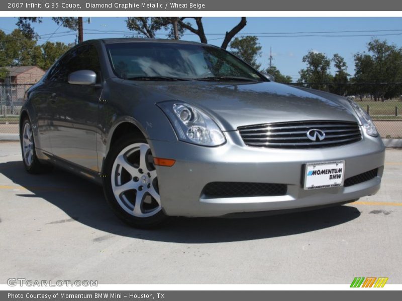 Diamond Graphite Metallic / Wheat Beige 2007 Infiniti G 35 Coupe