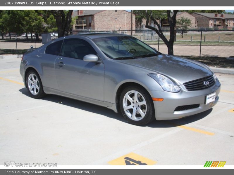 Diamond Graphite Metallic / Wheat Beige 2007 Infiniti G 35 Coupe