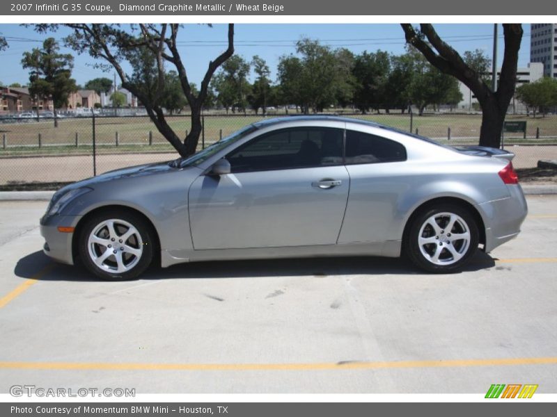 Diamond Graphite Metallic / Wheat Beige 2007 Infiniti G 35 Coupe