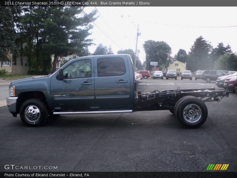 Blue Granite Metallic / Ebony 2011 Chevrolet Silverado 3500HD LTZ Crew Cab 4x4