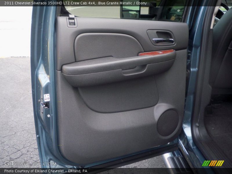 Blue Granite Metallic / Ebony 2011 Chevrolet Silverado 3500HD LTZ Crew Cab 4x4