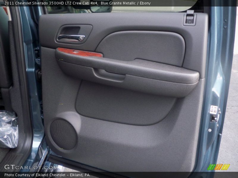 Blue Granite Metallic / Ebony 2011 Chevrolet Silverado 3500HD LTZ Crew Cab 4x4