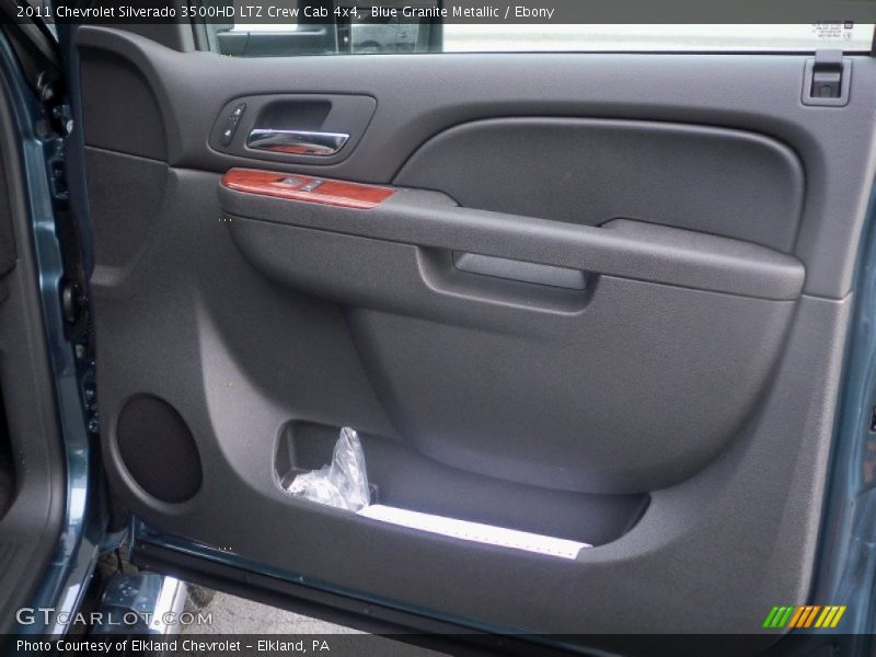 Blue Granite Metallic / Ebony 2011 Chevrolet Silverado 3500HD LTZ Crew Cab 4x4