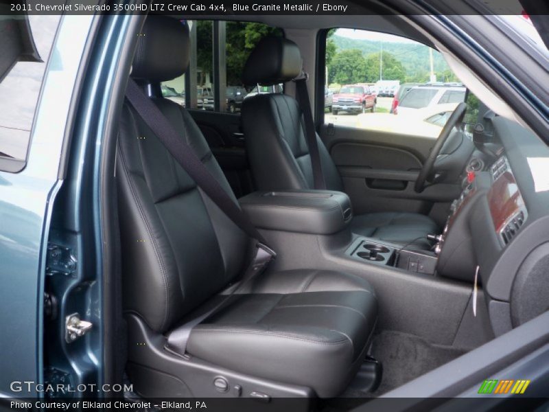 Blue Granite Metallic / Ebony 2011 Chevrolet Silverado 3500HD LTZ Crew Cab 4x4