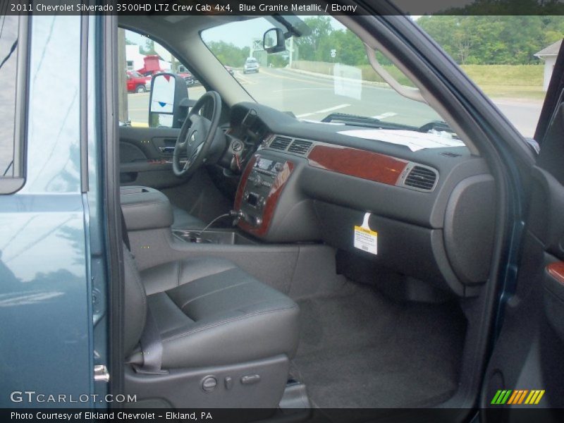 Blue Granite Metallic / Ebony 2011 Chevrolet Silverado 3500HD LTZ Crew Cab 4x4