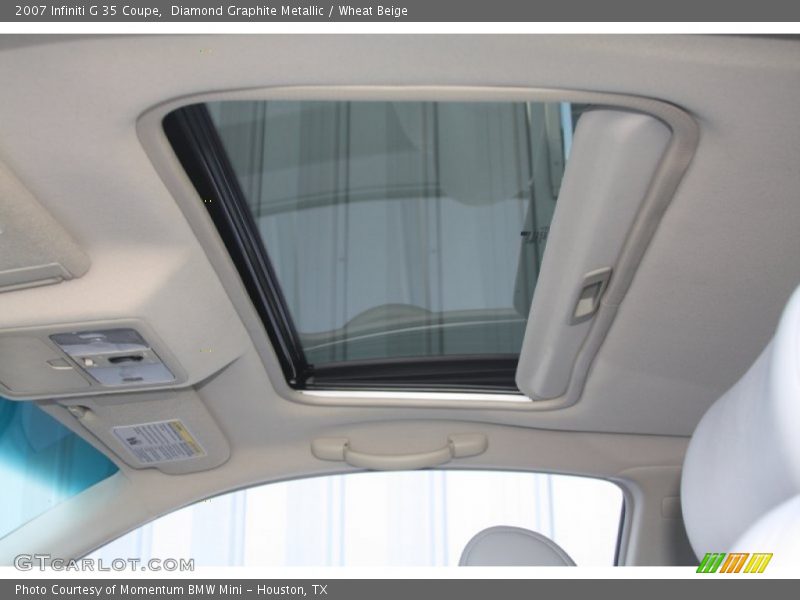 Diamond Graphite Metallic / Wheat Beige 2007 Infiniti G 35 Coupe