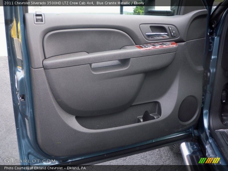 Blue Granite Metallic / Ebony 2011 Chevrolet Silverado 3500HD LTZ Crew Cab 4x4