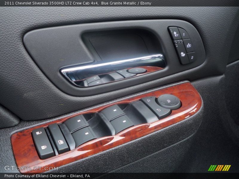 Blue Granite Metallic / Ebony 2011 Chevrolet Silverado 3500HD LTZ Crew Cab 4x4