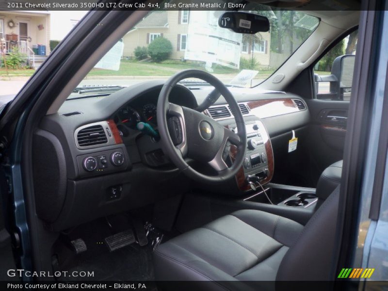 Blue Granite Metallic / Ebony 2011 Chevrolet Silverado 3500HD LTZ Crew Cab 4x4