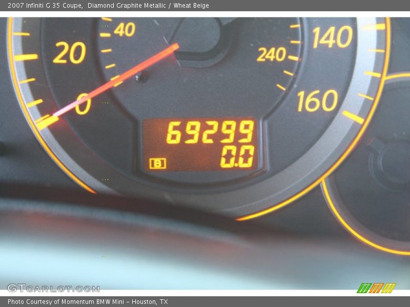 Diamond Graphite Metallic / Wheat Beige 2007 Infiniti G 35 Coupe