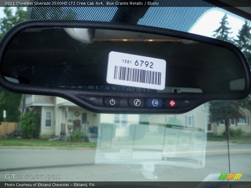 Blue Granite Metallic / Ebony 2011 Chevrolet Silverado 3500HD LTZ Crew Cab 4x4