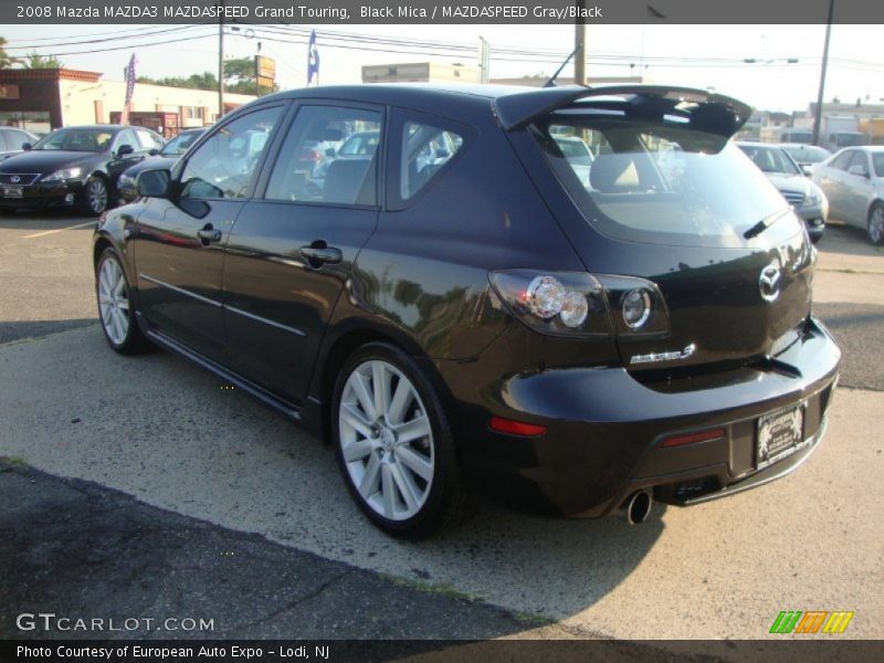 Black Mica / MAZDASPEED Gray/Black 2008 Mazda MAZDA3 MAZDASPEED Grand Touring