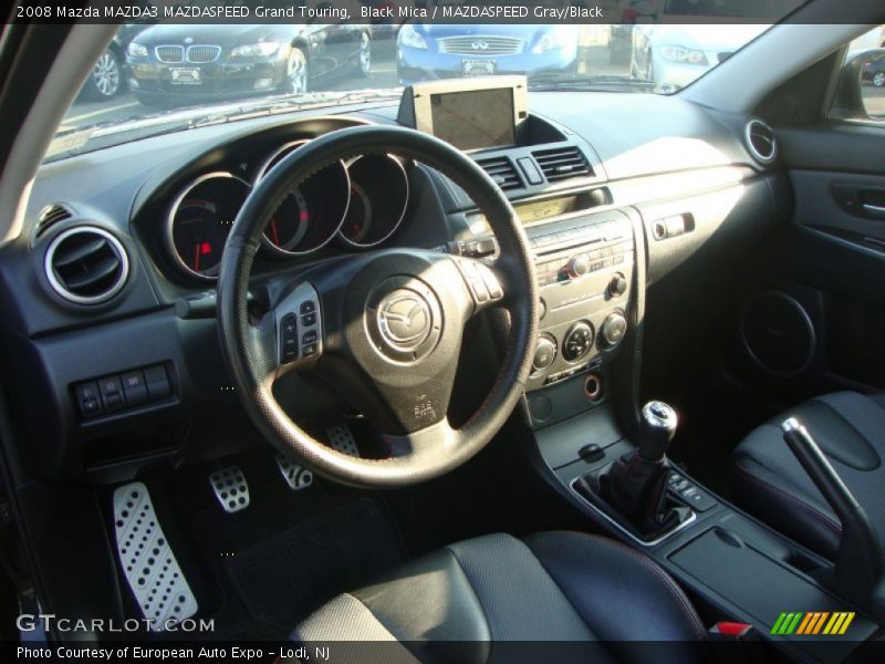 Black Mica / MAZDASPEED Gray/Black 2008 Mazda MAZDA3 MAZDASPEED Grand Touring