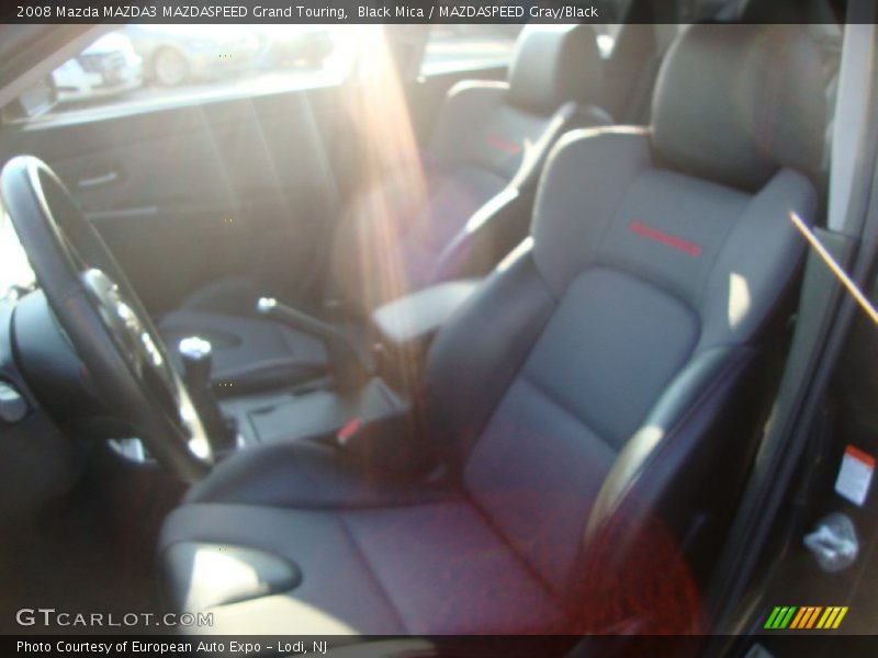 Black Mica / MAZDASPEED Gray/Black 2008 Mazda MAZDA3 MAZDASPEED Grand Touring