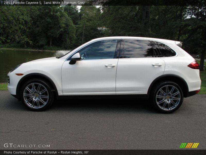 Sand White / Platinum Grey 2011 Porsche Cayenne S