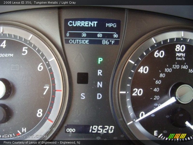 Tungsten Metallic / Light Gray 2008 Lexus ES 350