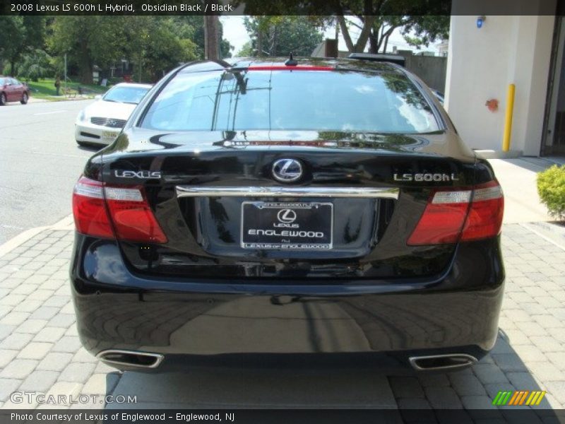 Obsidian Black / Black 2008 Lexus LS 600h L Hybrid