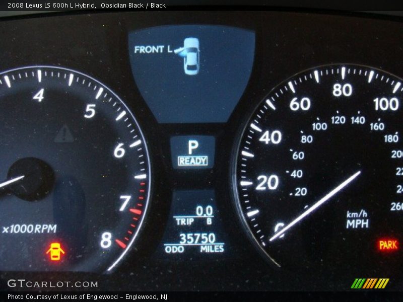 Obsidian Black / Black 2008 Lexus LS 600h L Hybrid