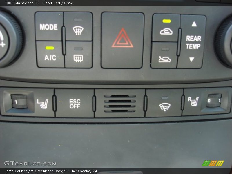 Claret Red / Gray 2007 Kia Sedona EX