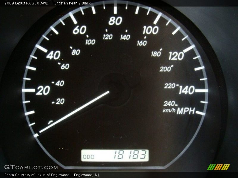 Tungsten Pearl / Black 2009 Lexus RX 350 AWD