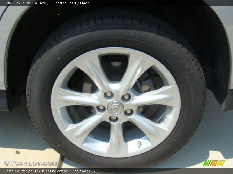 Tungsten Pearl / Black 2009 Lexus RX 350 AWD