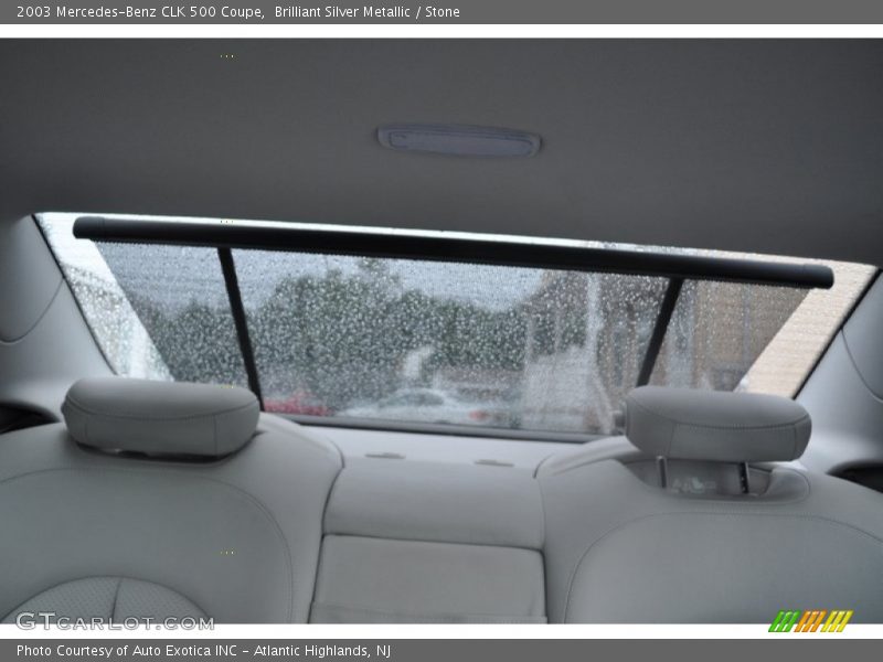 Brilliant Silver Metallic / Stone 2003 Mercedes-Benz CLK 500 Coupe