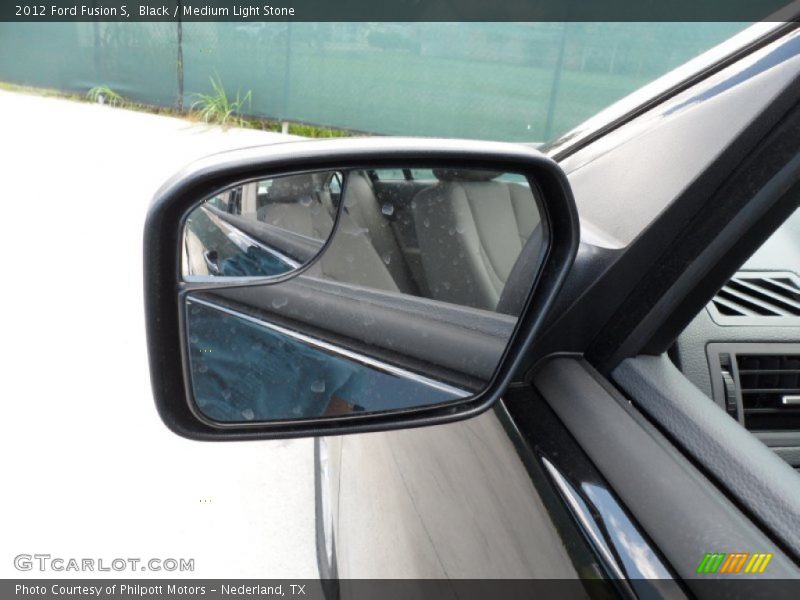 Black / Medium Light Stone 2012 Ford Fusion S