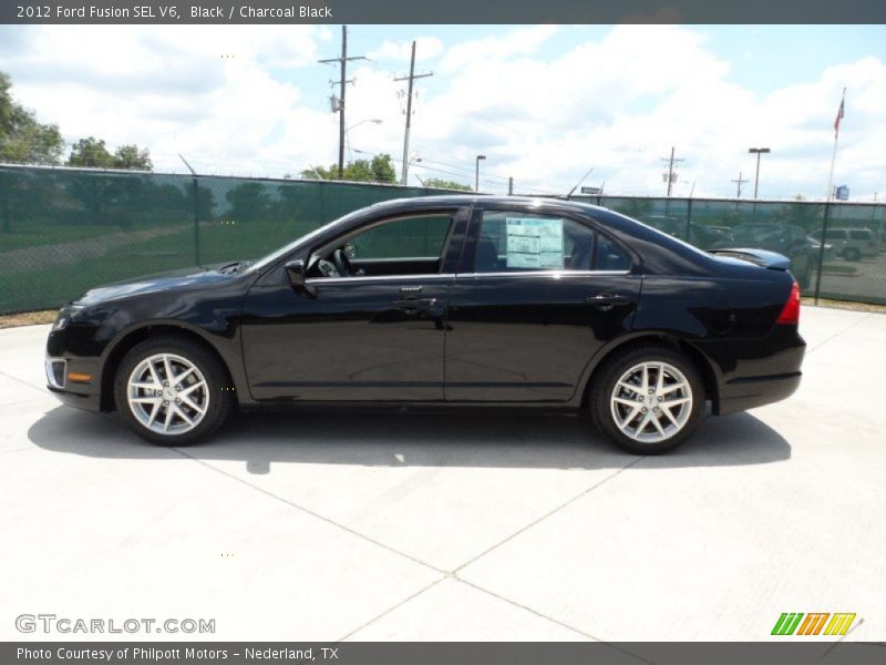 Black / Charcoal Black 2012 Ford Fusion SEL V6