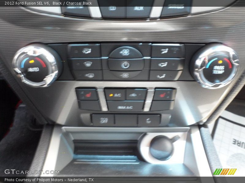 Black / Charcoal Black 2012 Ford Fusion SEL V6
