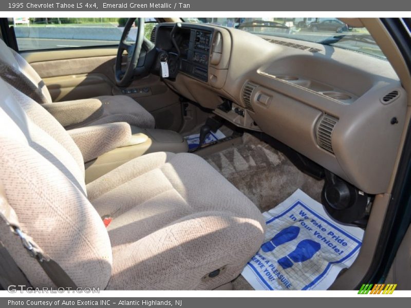 Emerald Green Metallic / Tan 1995 Chevrolet Tahoe LS 4x4