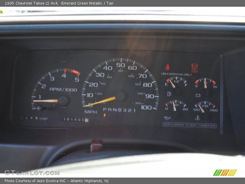 Emerald Green Metallic / Tan 1995 Chevrolet Tahoe LS 4x4