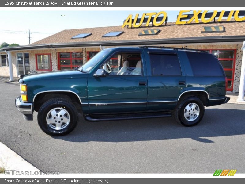 Emerald Green Metallic / Tan 1995 Chevrolet Tahoe LS 4x4