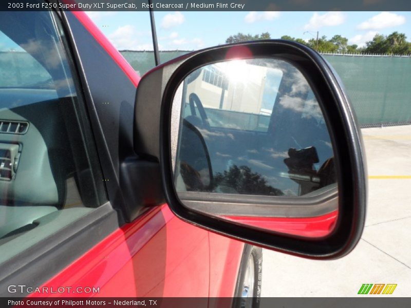 Red Clearcoat / Medium Flint Grey 2003 Ford F250 Super Duty XLT SuperCab