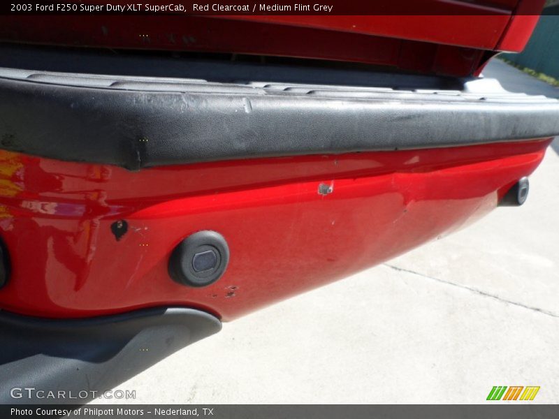 Red Clearcoat / Medium Flint Grey 2003 Ford F250 Super Duty XLT SuperCab