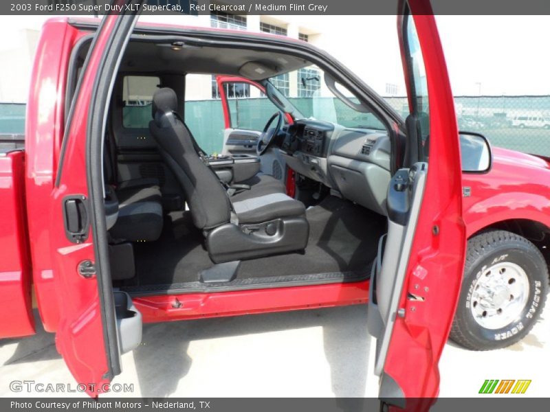  2003 F250 Super Duty XLT SuperCab Medium Flint Grey Interior